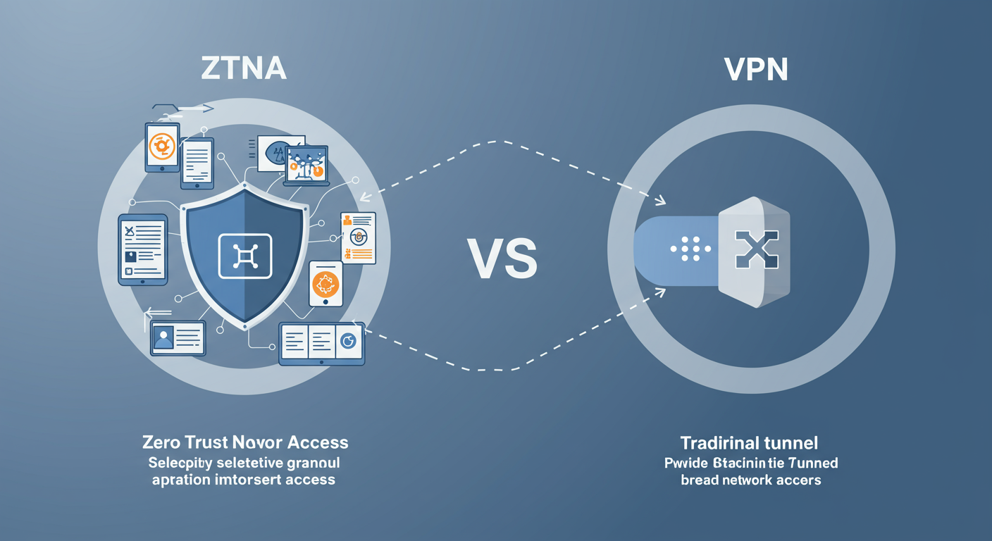 ZTNA vs VPN Concept Image